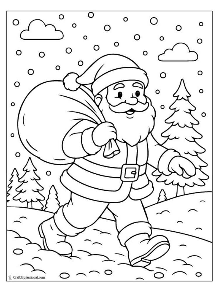 Ông già noel tô màu (23)