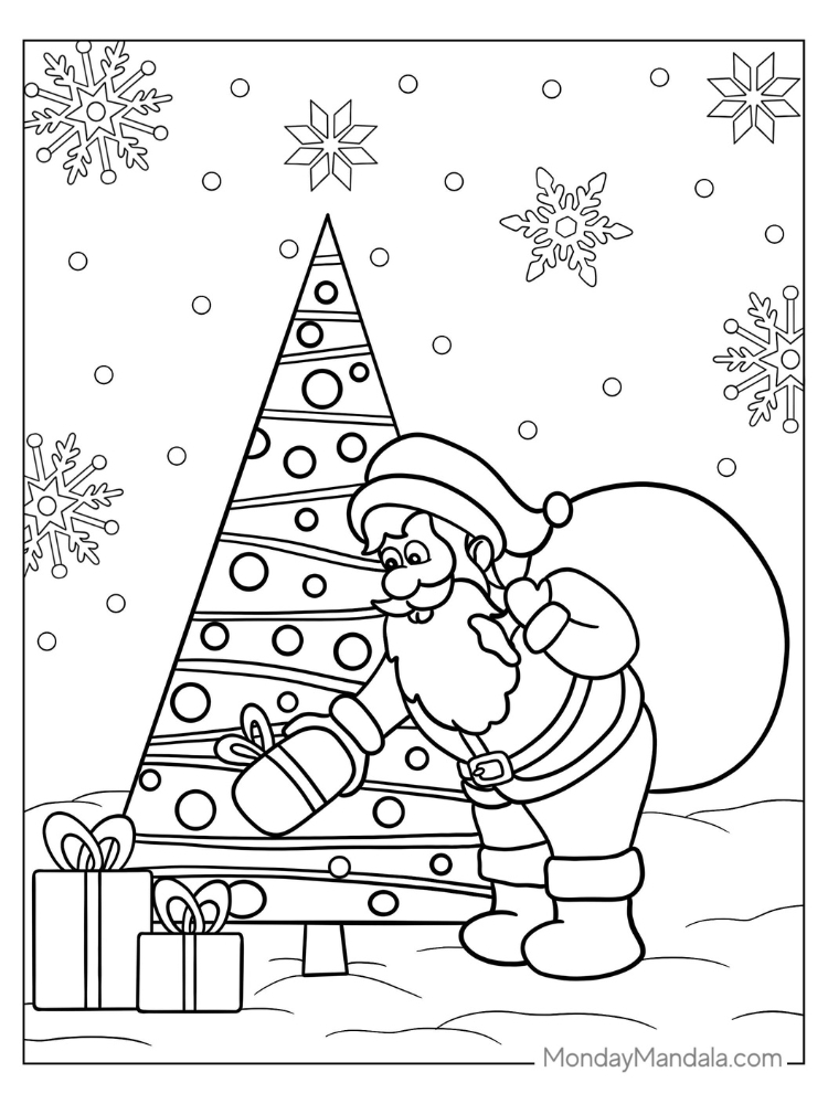 Ông già noel tô màu (24)