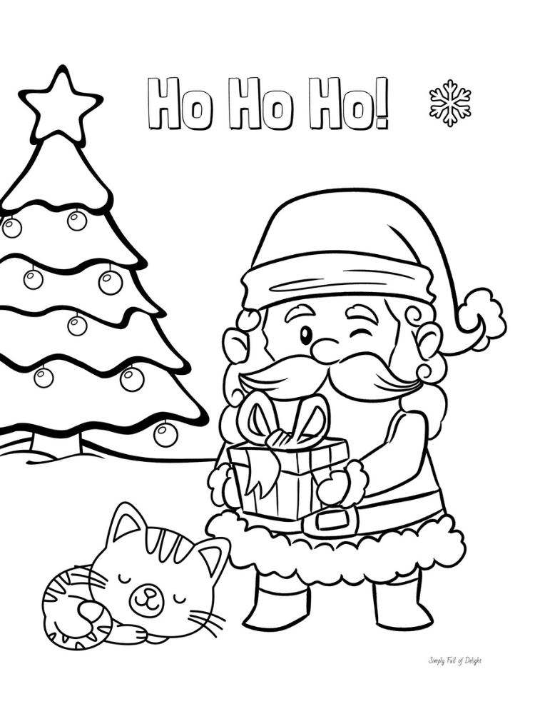 Ông già noel tô màu (25)