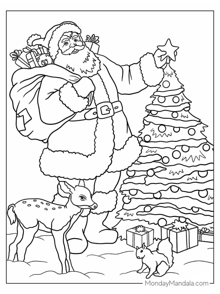 Ông già noel tô màu (28)