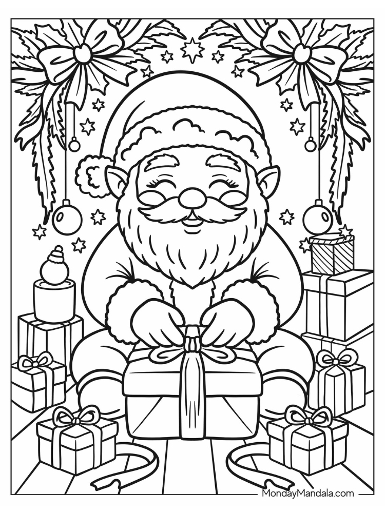 Ông già noel tô màu (29)