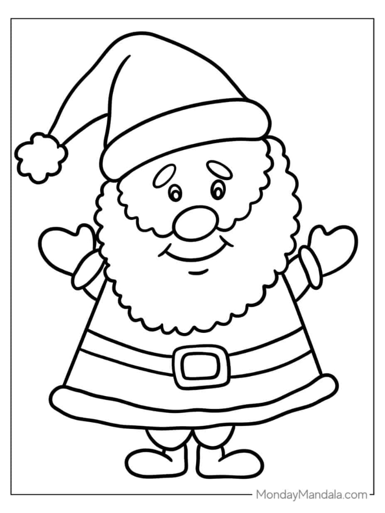 Ông già noel tô màu (2)