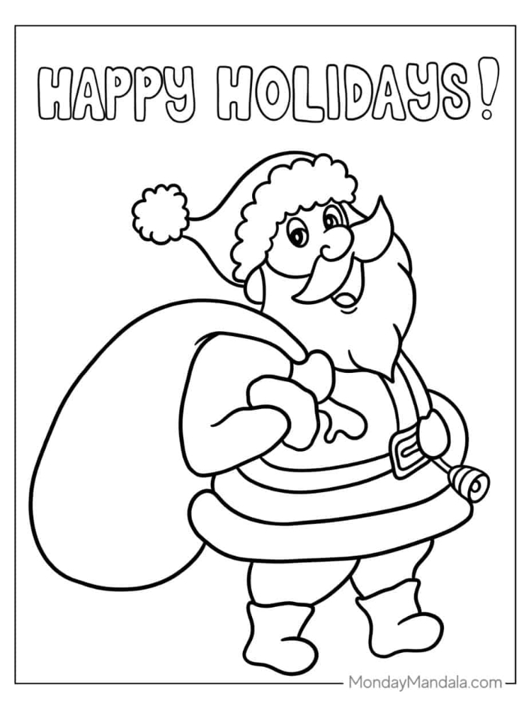 Ông già noel tô màu (3)
