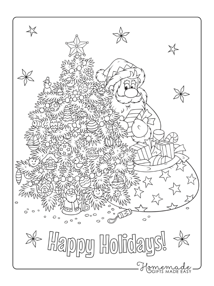 Ông già noel tô màu (45)