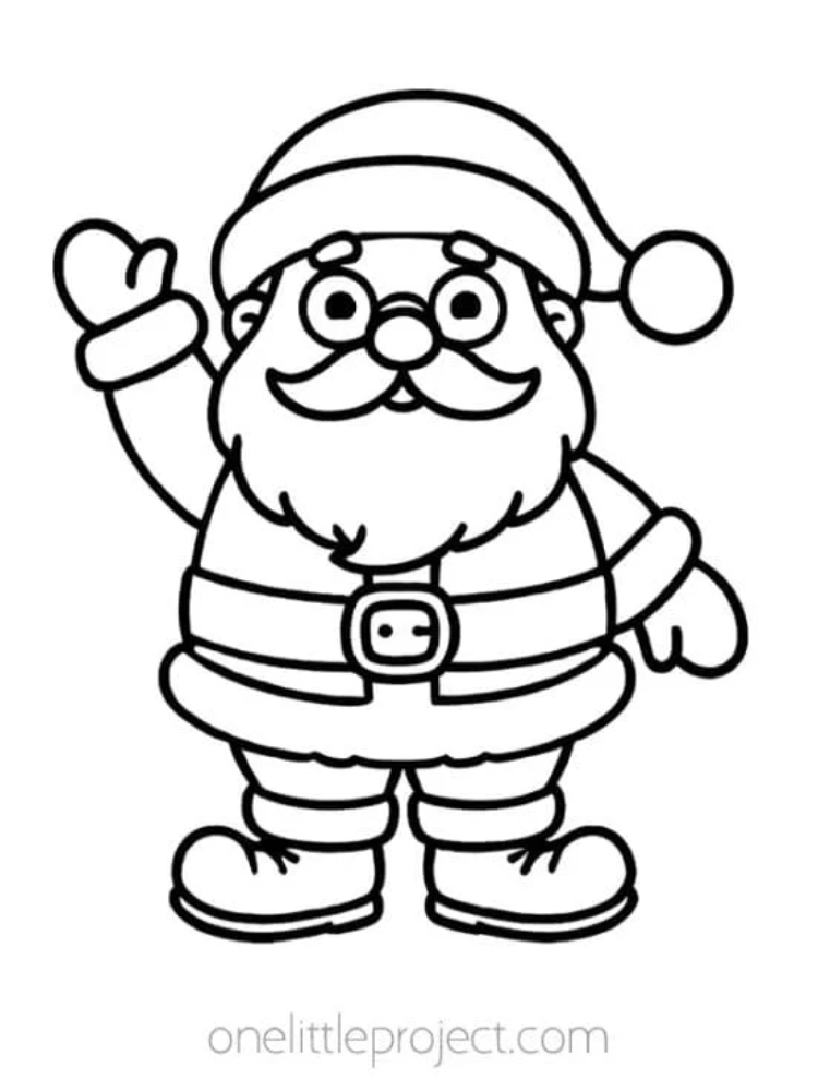 Ông già noel tô màu (4)