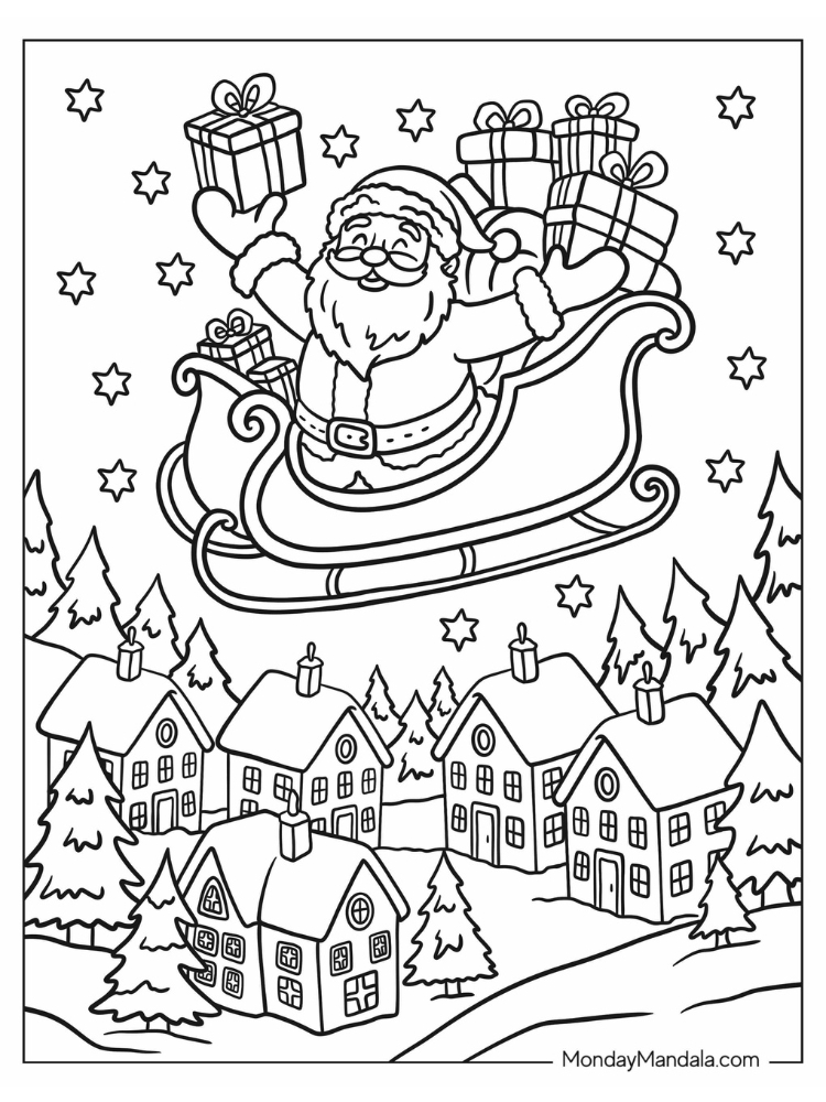 Ông già noel tô màu (52)