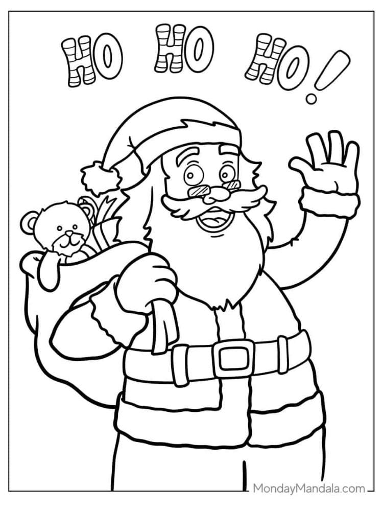 Ông già noel tô màu (6)