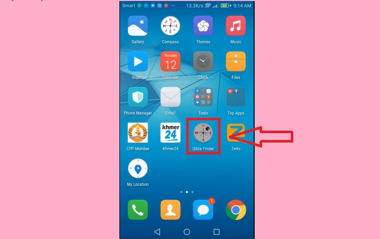 ứng dụng qibla finder 1