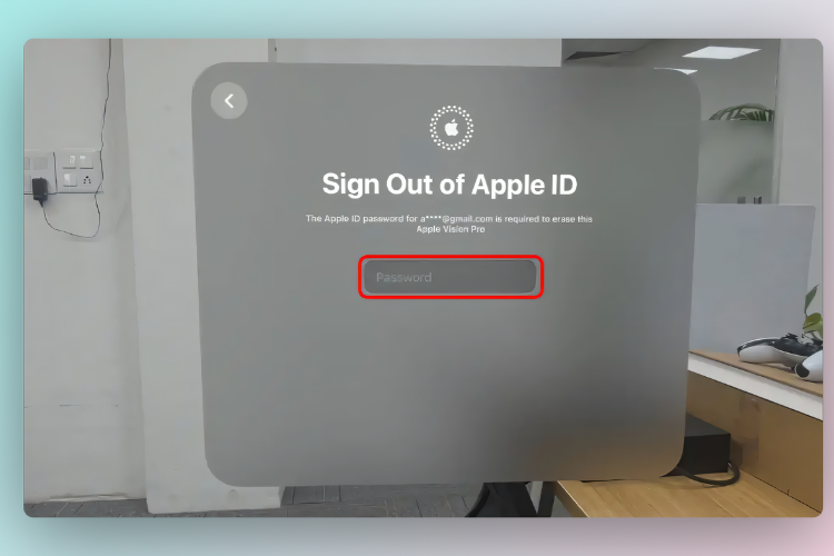 Quên mật khẩu Apple Vision Pro 4