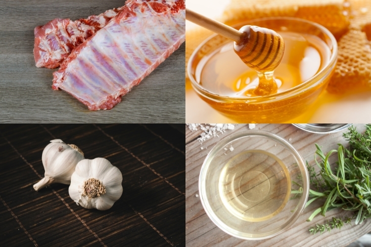 Sườn nướng mật ong bằng lò nướng