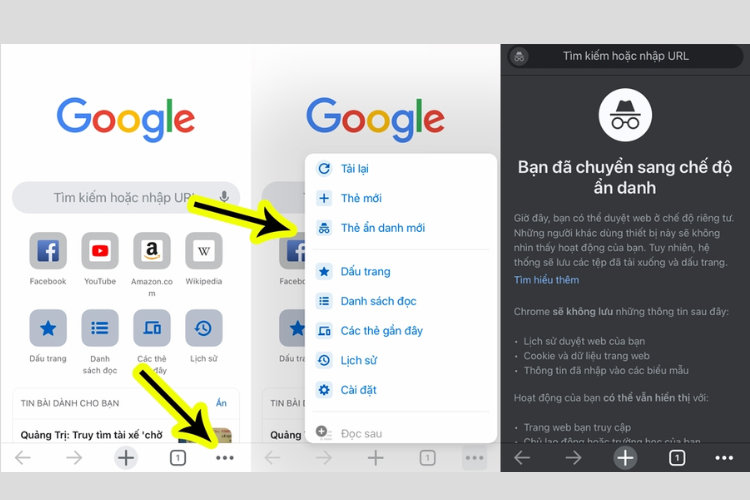 Tab ẩn danh trên chrome là gì 5