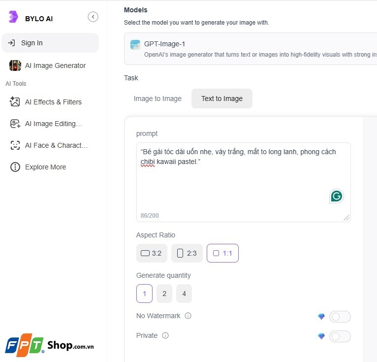 tạo ảnh chibi bằng ai ảnh 10