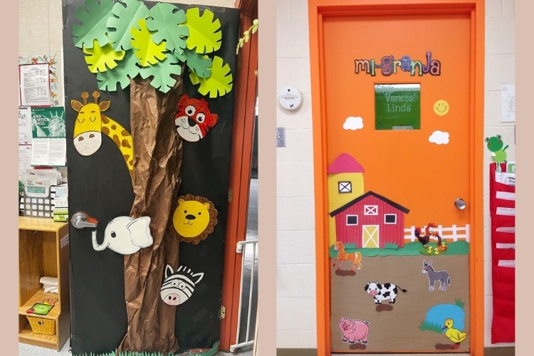 Trang trí cửa lớp mầm non (10)