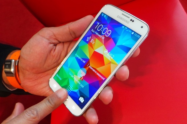 cảm biến vân tay của galaxy s5