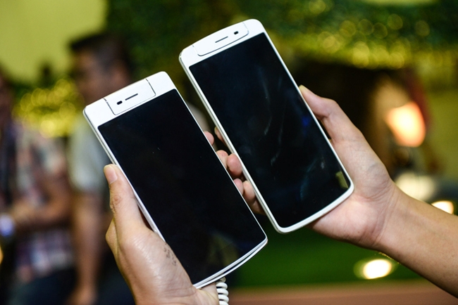 màn hình Oppo N1 và Oppo N3