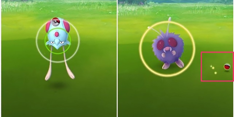 Thu hồi Pokeball ném hụt