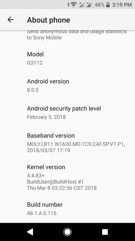 Sony Xperia XA1, XA1 Ultra và XA1 Plus nhận bản cập nhật Android Oreo