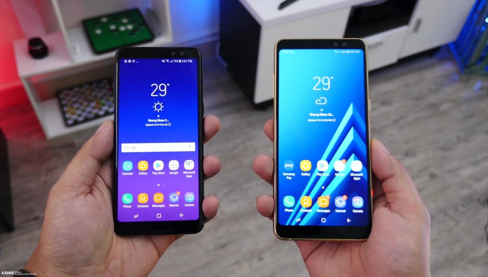 Bất ngờ xuất hiện nhiều hình ảnh trên tay Galaxy A8, Galaxy A8 Plus 2018
