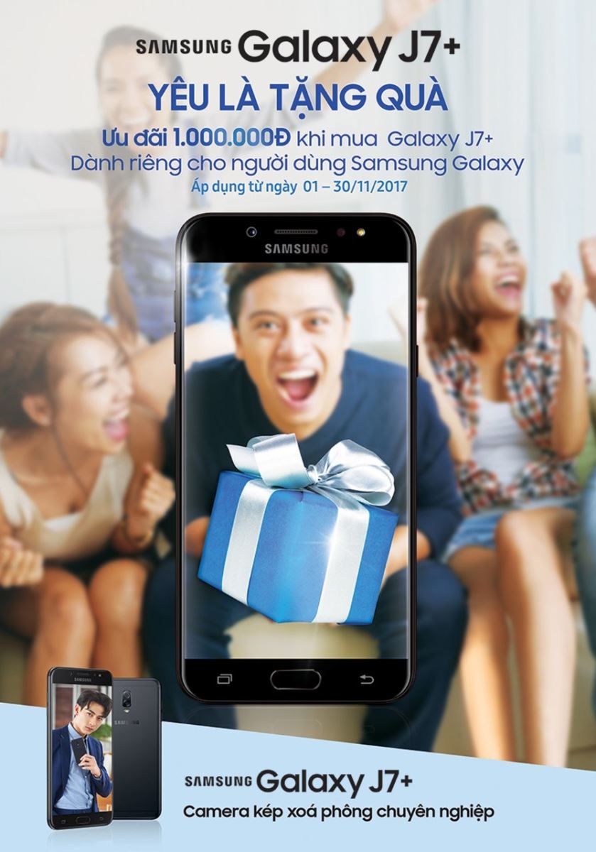 Ưu đãi khủng dành cho tín đồ Galaxy khi mua Galaxy J7+ camera kép Ưu đãi khủng dành cho tín đồ Galaxy khi mua Galaxy J7+ camera kép