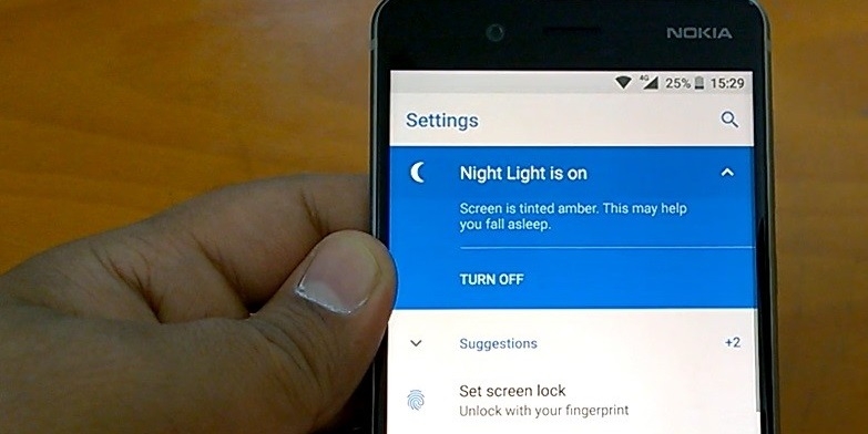 Nokia 8 vừa có thêm tính năng độc quyền Night light khi lên Android Oreo