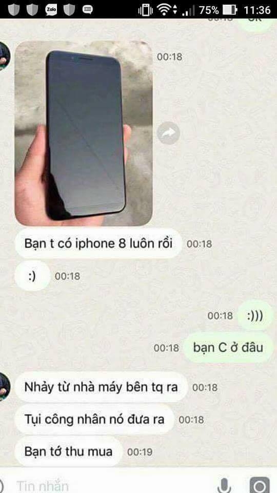 Đây là chiếc iPhone 8 vừa bị tuồn từ nhà máy ở TQ ra, đẹp thật chứ không đùa đâu