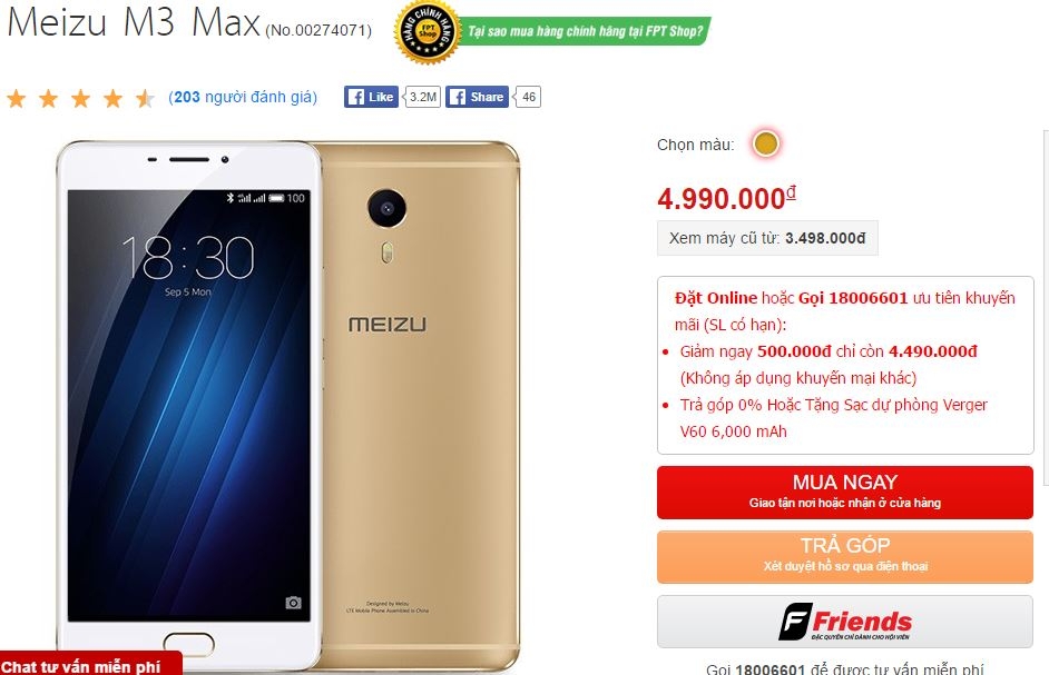 Loạt smartphone Meizu thiết kế đẹp, cấu hình cao đang được giảm giá