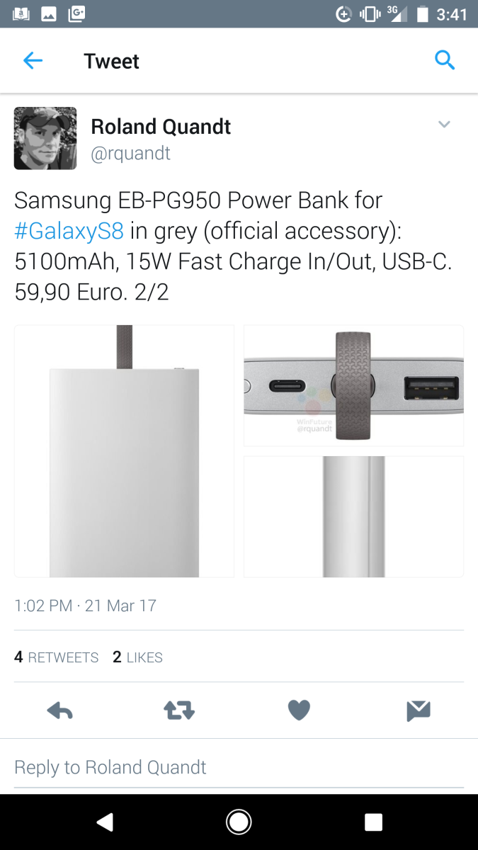 Đây là pin sạc dự phòng đi kèm với Galaxy S8 Đây là pin sạc dự phòng đi kèm với Galaxy S8