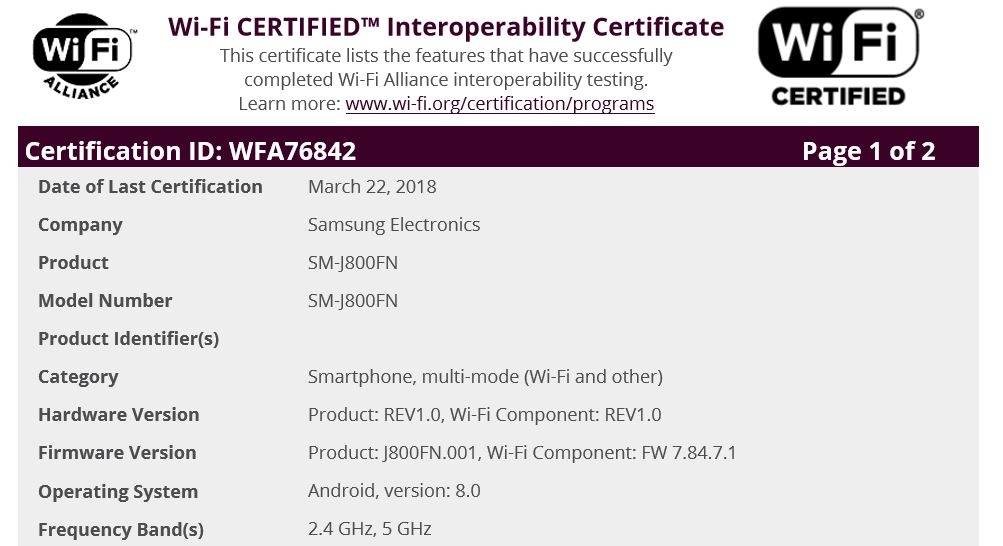 Galaxy J8 (2018) đạt chứng nhận quan trọng, sẵn sàng ra mắt Galaxy J8 (2018) đạt chứng nhận quan trọng, sẵn sàng ra mắt
