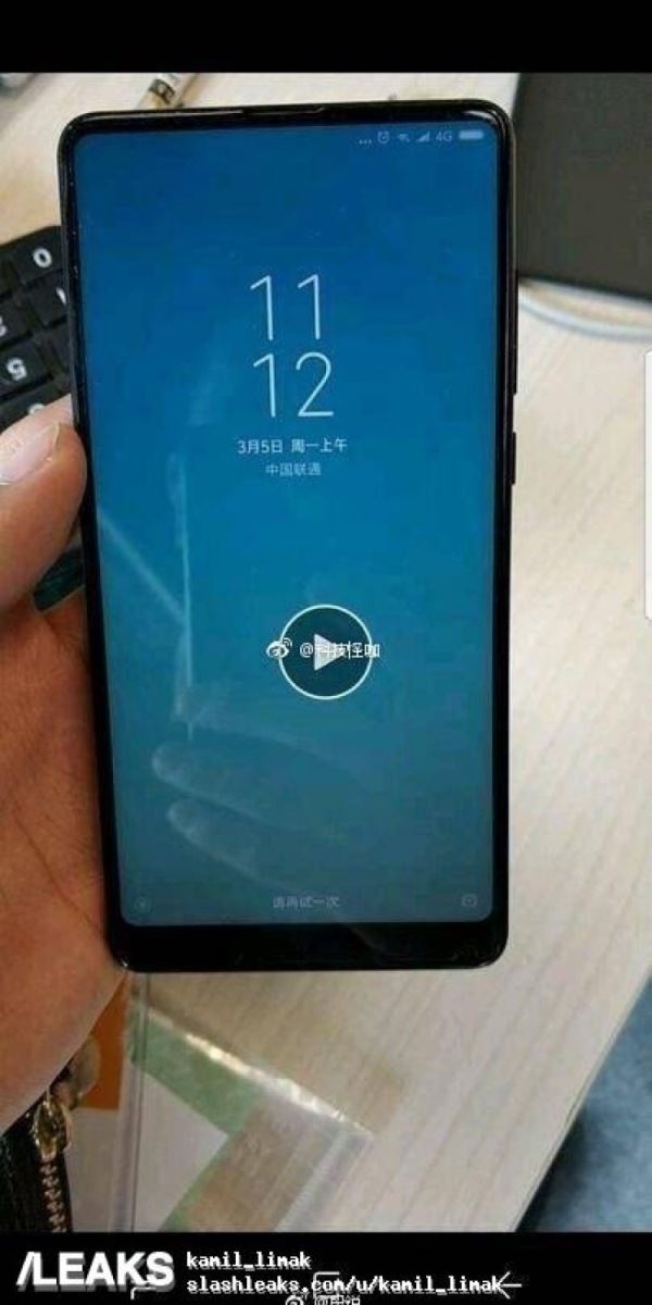 Xiaomi Mi MIX 2S tiếp tục lộ ảnh thực tế cả mặt trước và mặt sau