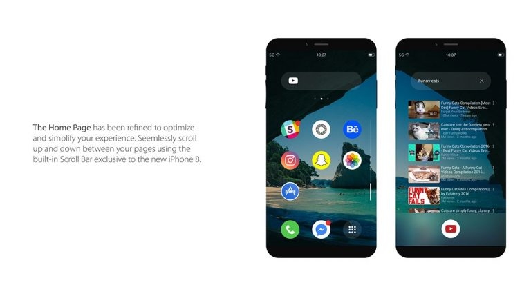 Chiêm ngưỡng iPhone 8 với thiết kế màn hình tràn cạnh