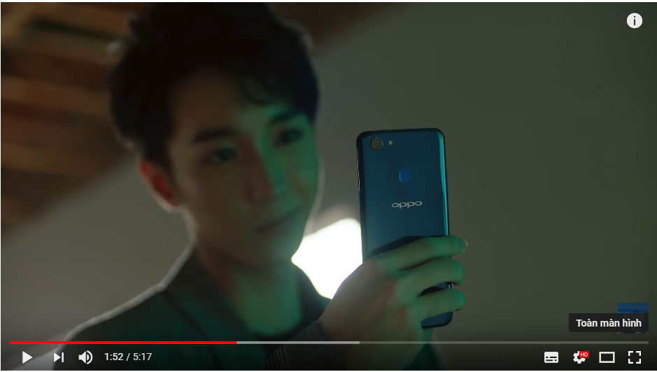 OPPO F5 Dashing Blue xuất hiện trong MV Việt