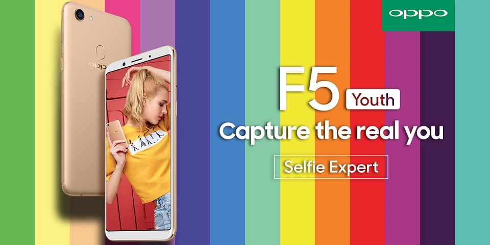 OPPO F5 Youth màn hình 6 inch 18:9, camera 16MP có giá bán và chuẩn bị lên kệ tại VN