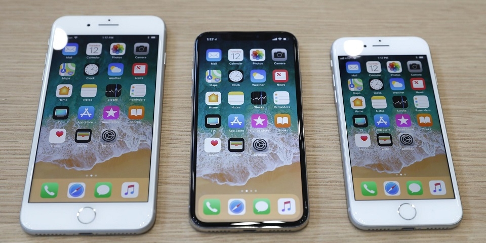 iPhone 8, iPhone 8 Plus và iPhone X là 3 mẫu smartphone bán chạy nhất nước Mỹ trong tháng 11