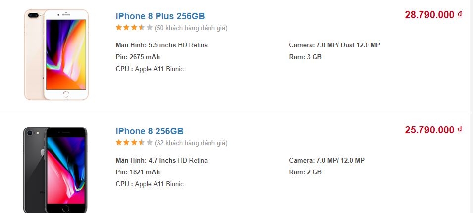 iPhone 8, iPhone 8 Plus có giá bán và cho đặt hàng trước tại FPT Shop