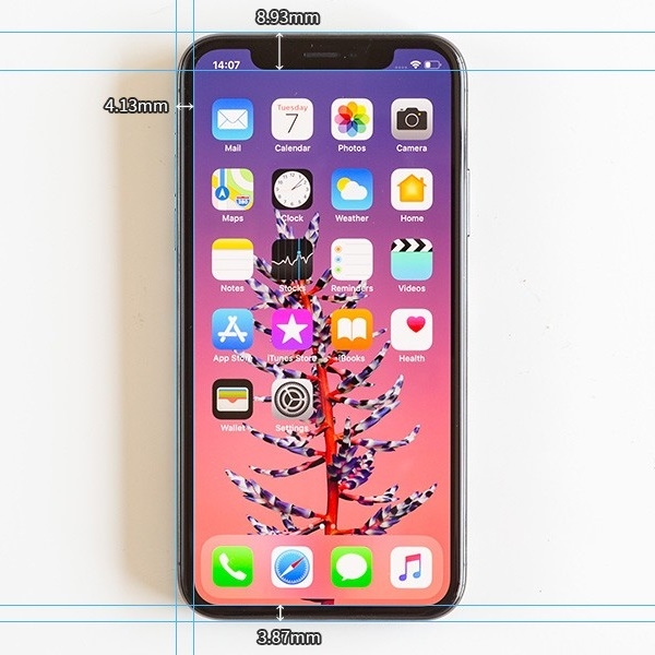 Viền cạnh màn hình iPhone X mỏng thế nào so với những smartphone khác?