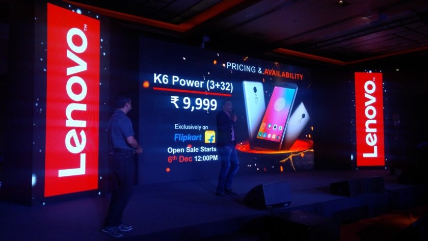 Lenovo K6 Power với pin 4.000 mAh chính thức ra mắt