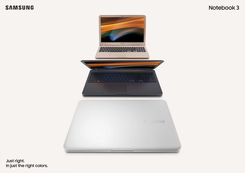Samsung ra mắt 2 laptop Notebook 3 và Notebook 5 dùng chip Intel Core i7 thế hệ 8