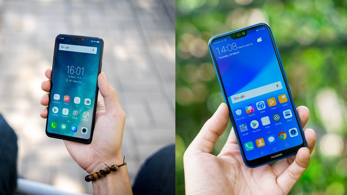 Chênh nhau 1 triệu đồng, mua Vivo V9 hay Huawei Nova 3e?