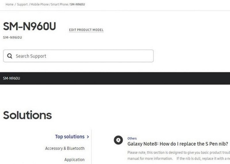 Galaxy Note 9 bất ngờ xuất hiện trên trang web Samsung Galaxy Note 9 bất ngờ xuất hiện trên trang web Samsung
