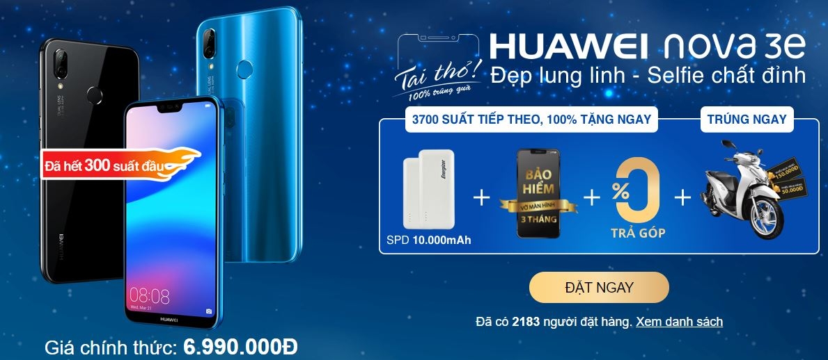 Giải mã sức hút cực mạnh của “siêu phẩm tầm trung” Huawei Nova 3e