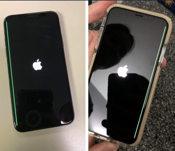 Một vài chiếc iPhone X bị lỗi sọc xanh màn hình