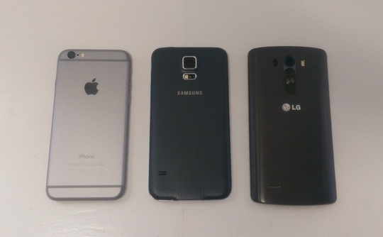 iPhone 6, Galaxy S5 và G3