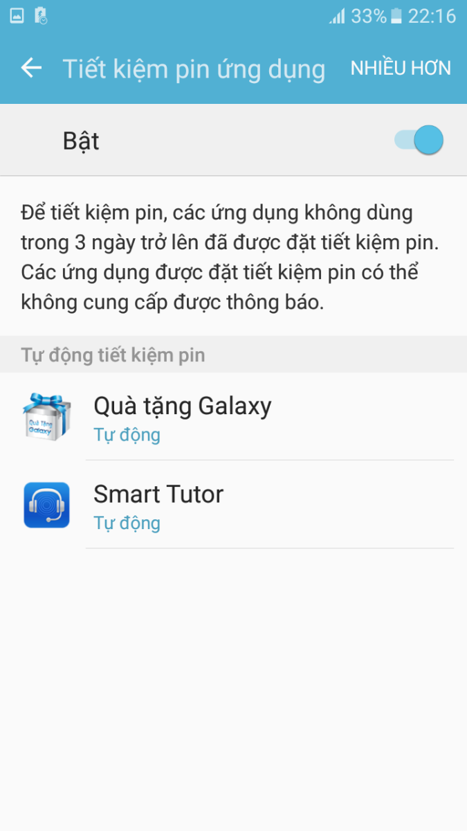 Các cách tiết kiệm pin trên Samsung Galaxy J5 Prime