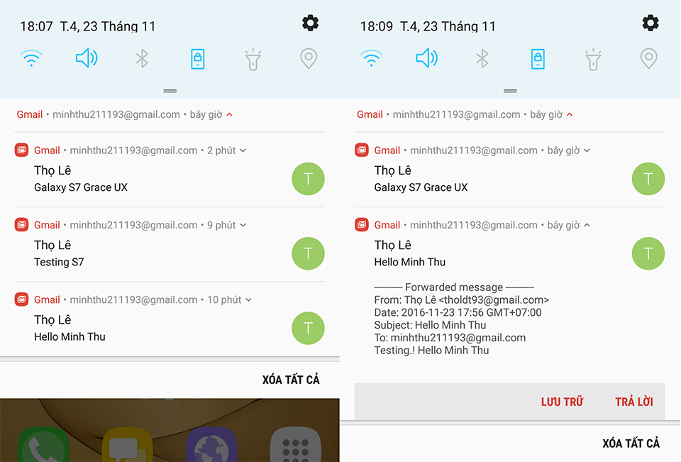 Đánh giá chi tiết về Notification Menu mới trên giao diện Grace UX