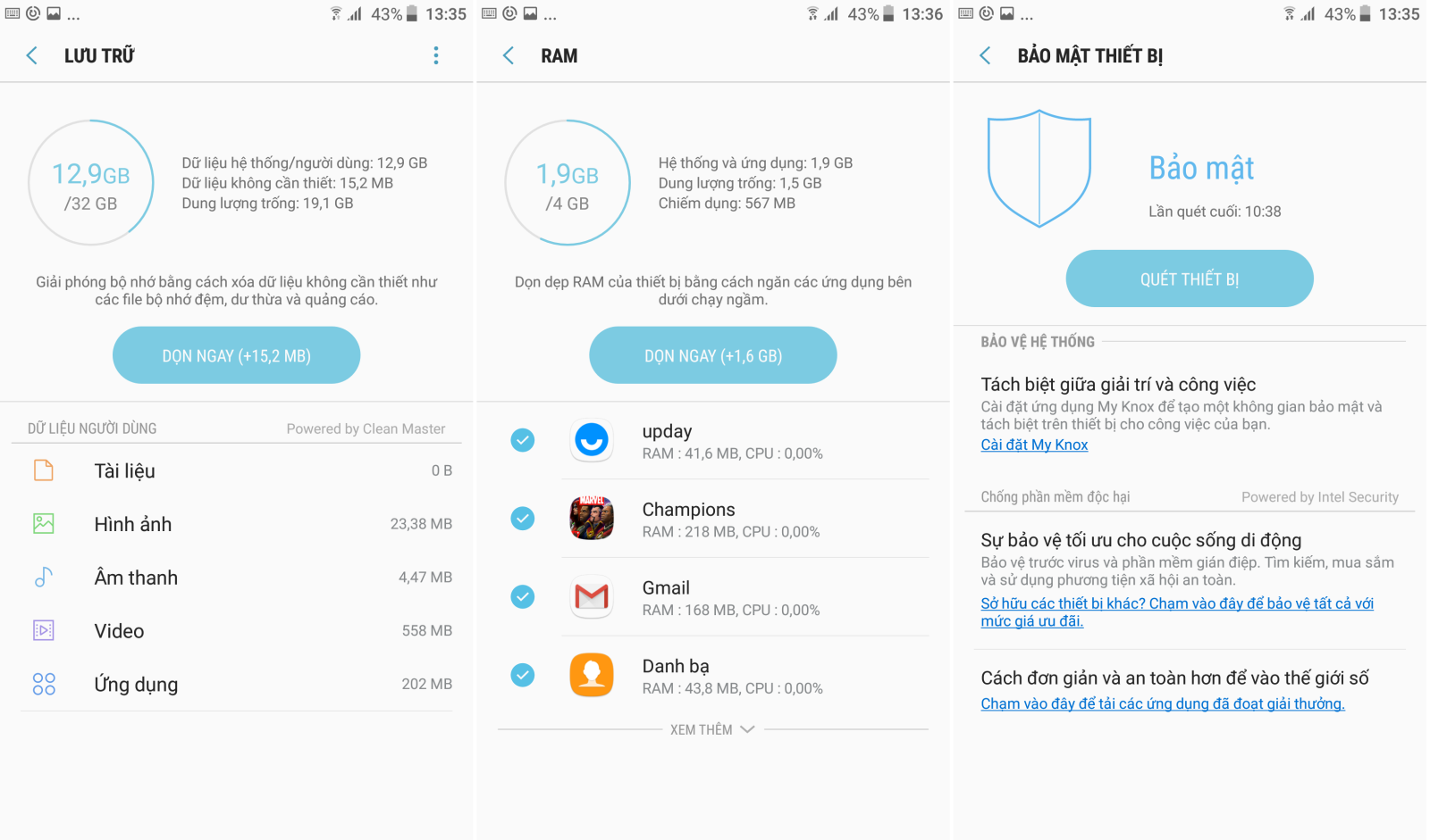 Khai thác tính năng Bảo trì thiết bị của Galaxy S7 sau khi nâng cấp Android 7.0 Nougat
