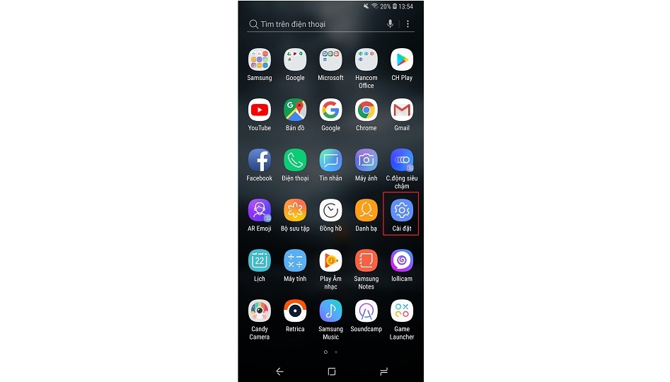 cách bật chế độ ban đêm cho điện thoại Galaxy S9 và S9+