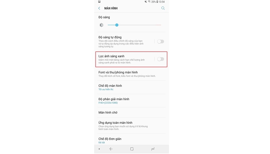 cách bật chế độ ban đêm cho điện thoại Galaxy S9 và S9+