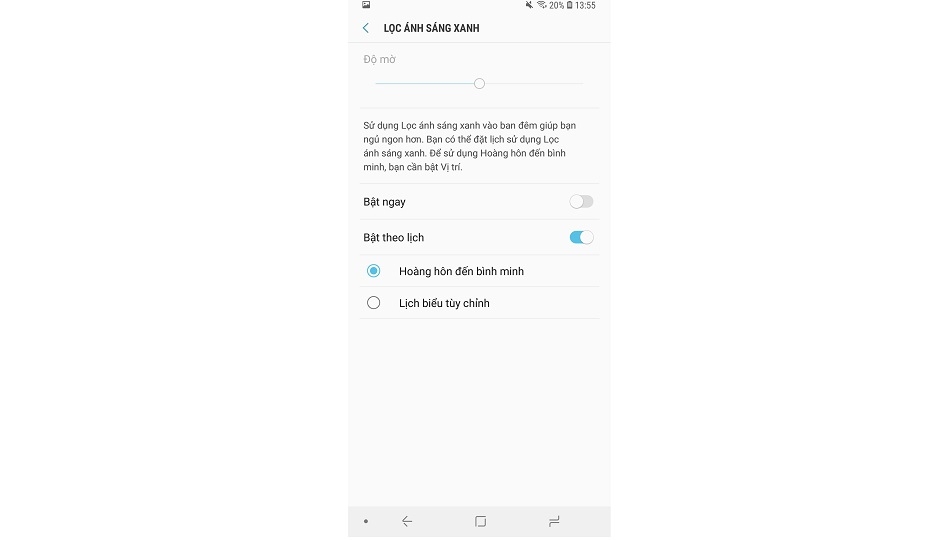 cách bật chế độ ban đêm cho điện thoại Galaxy S9 và S9+