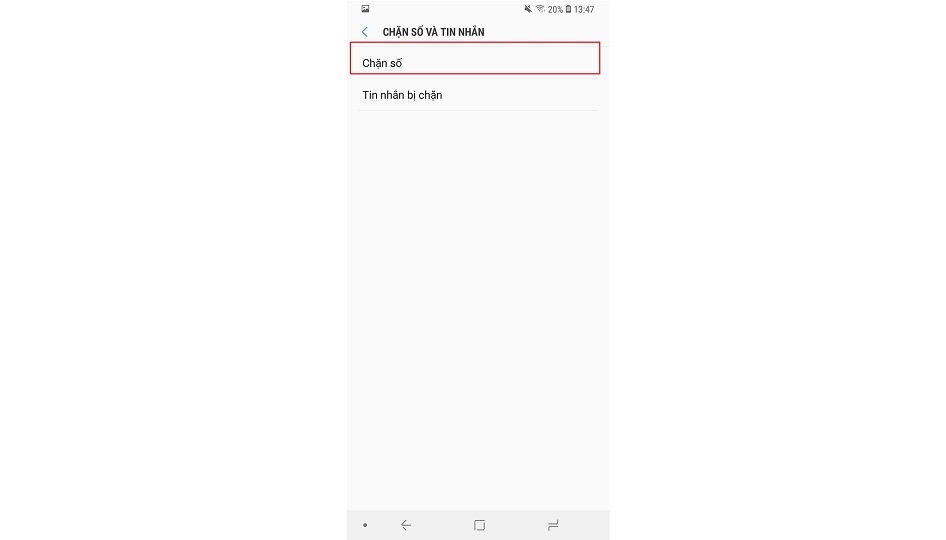 chặn tin nhắn trên Samsung Galaxy S9 và S9+