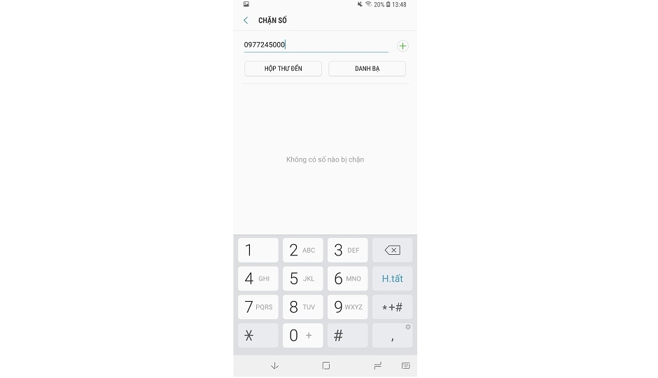 chặn tin nhắn trên Samsung Galaxy S9 và S9+